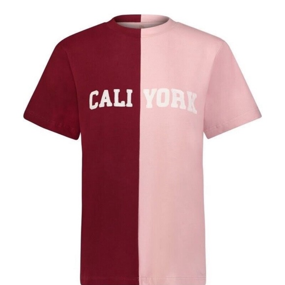 Cali York Bandier x Cynthia Rowley Dual Colored T Shirt - Picture 3 of 4